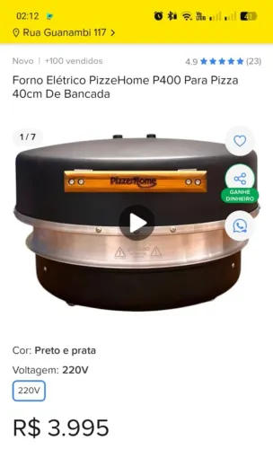Forno elétrico abaixo do preço