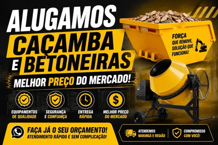 Alugamos caçamba
