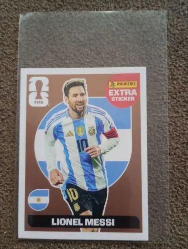 Figurinha Panini oficial, extra Sticker Lionel Messi