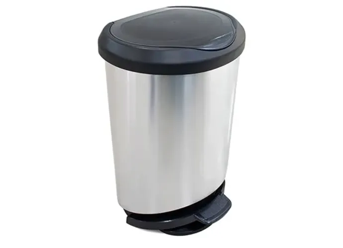 Lixeira 50L Plástico + Alumínio - Leroy Merlin