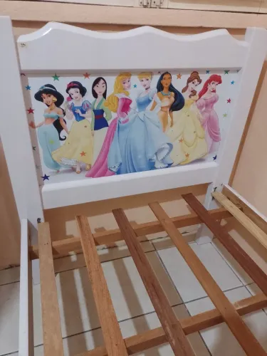 Cama infantil MDF tema princesas Disney