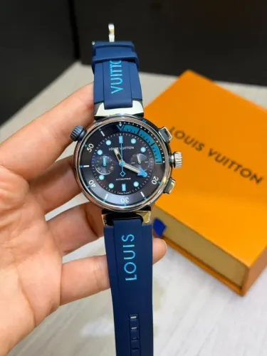 Relógio Base ETA Estilo Diver Chronograph - Aço 904L e Pulseira de Borracha