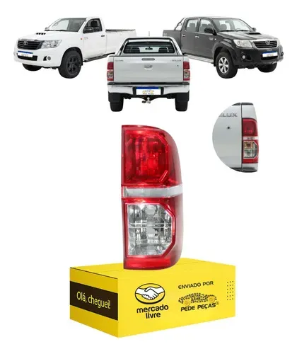 Lanterna Sinaleira Toyota Hilux 2012 13 14 2015 Novo Ld Direito/passageiro Cristal