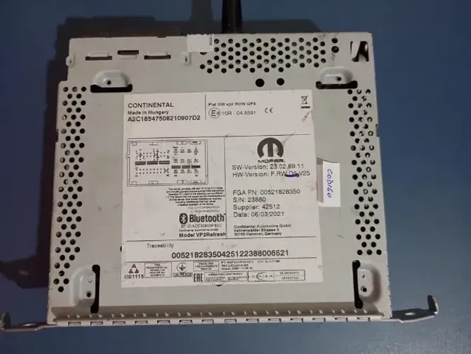 Módulo da Multimídia Fiat Argo 17-23 Fiat 358 Vp2 Row GPS (23880)