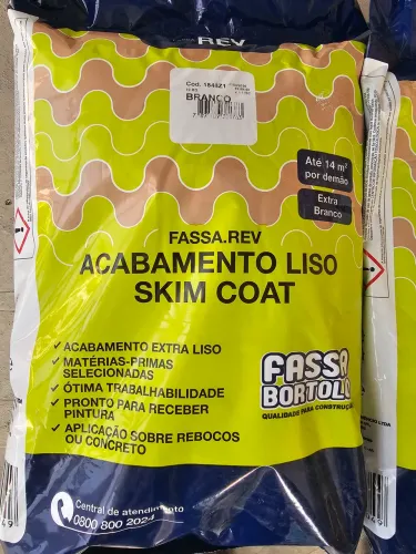 Argamassa Acabamento Liso Skim Coat Fassa Bortolo 10kg