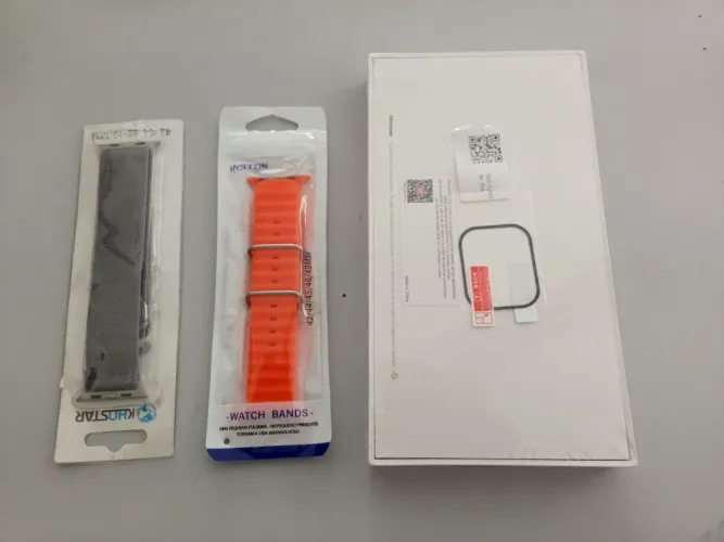 Smartwatch S9 Ultra série 10 49mm + 2 pulseiras + película de brinde