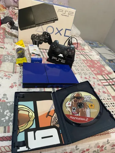 PS2 SLIM na caixa