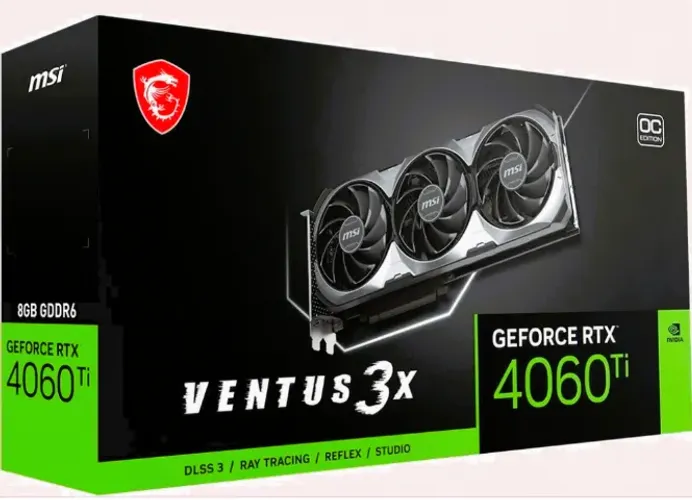 RTX 4060 Ti MSI Ventus 3X OC 8GB - Perfeito Estado