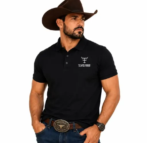 Camisa polo Texas peão country