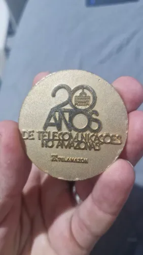 Moeda comemorativa 20 Anos teleamazon