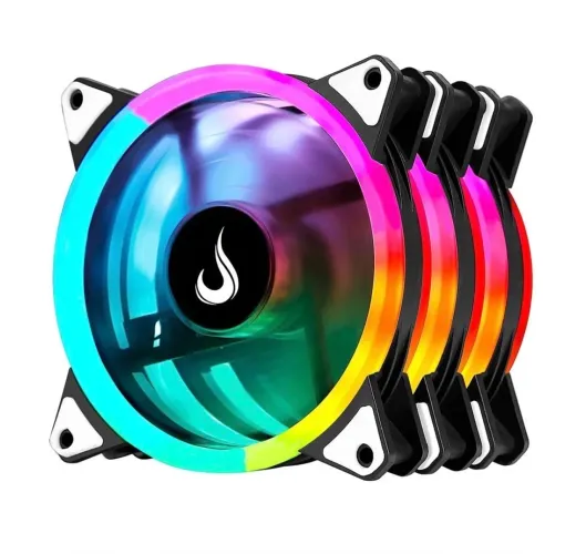 kit 5 fans rgb rise mode (sem controladora)