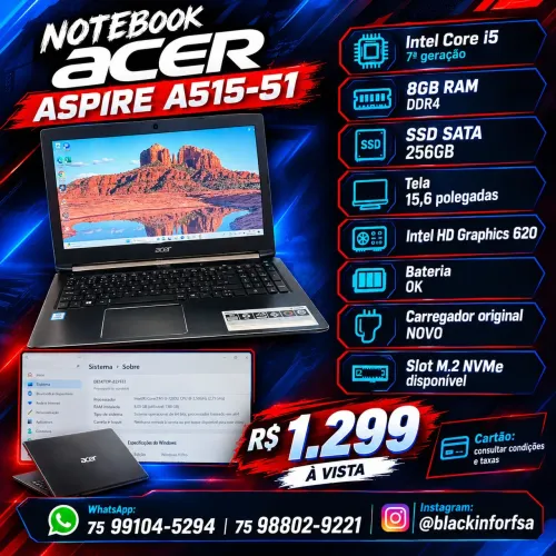 NOTEBOOK ACER ASPIRE A515-51