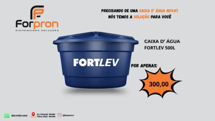 Caixas D' Água de 1000L, 2000L e 5000L (PROMOÇÃO PARA PAGAMENTO Á VISTA)