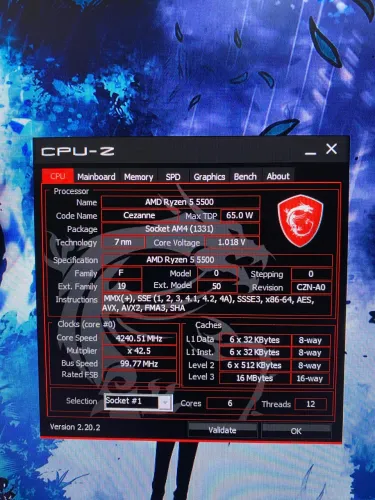 Kit Ryzen 5 5500 + MSI A620 PRO + 32GB DDR4