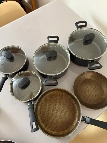 Conjunto de panelas de alumínio antiaderente Tramontina 