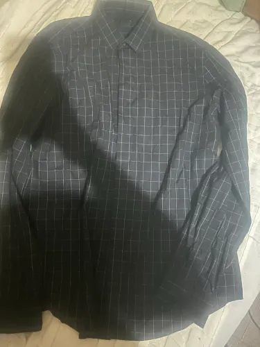 camisa social manga longa, preta. Nova.