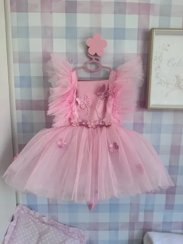 Vestido 1 ano jardim encantado