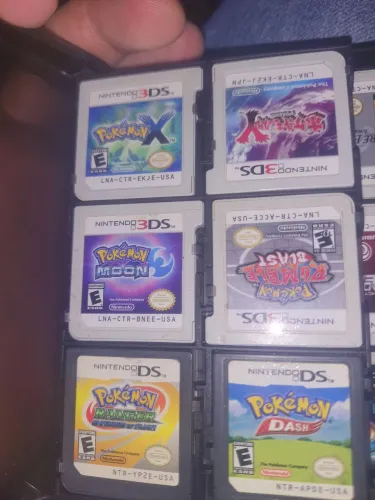 Coletânea de jogos pokemon para nintendo ds e 3ds sem capa