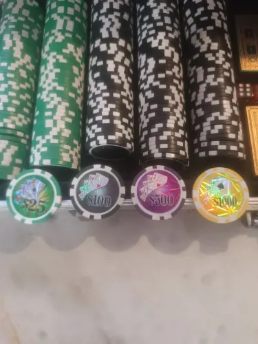 Maleta de poker 500 fichas 