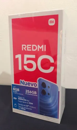 Redmi 15C 256GB Azul - Novo e Lacrado