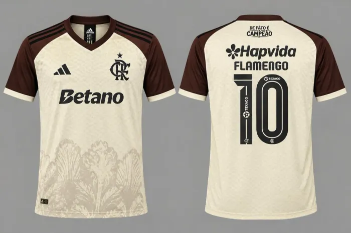 Camisa flamengo bege