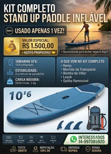 Pracha stand UP inflável 