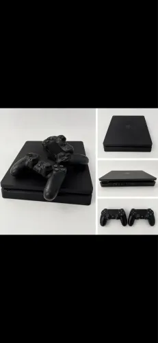 PS4 Slim + 2 Controles + Muitos jogos - execelente estado