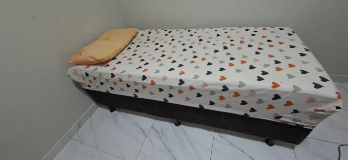 Cama Box - Colchão duplo - Solteiro