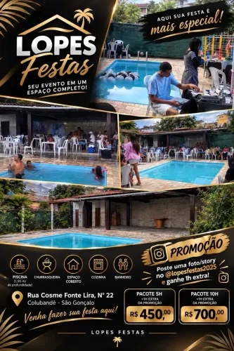 Espaço para Festa/Eventos - salão de Festas