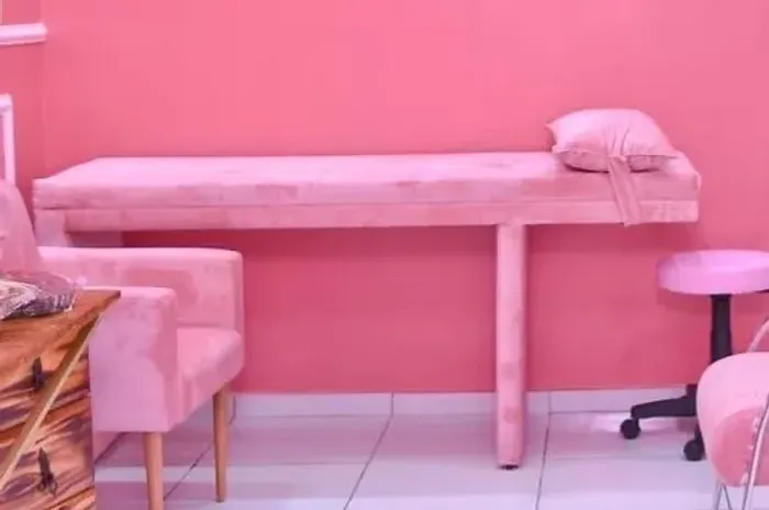 Maca de veludo rosa