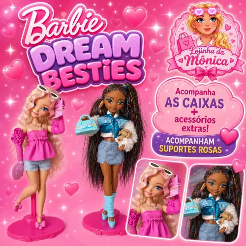 Lote de bonecas Barbie Dream Besties Barbie e Brooklyn