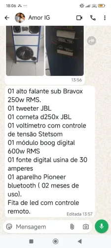 Caixa de som profissional