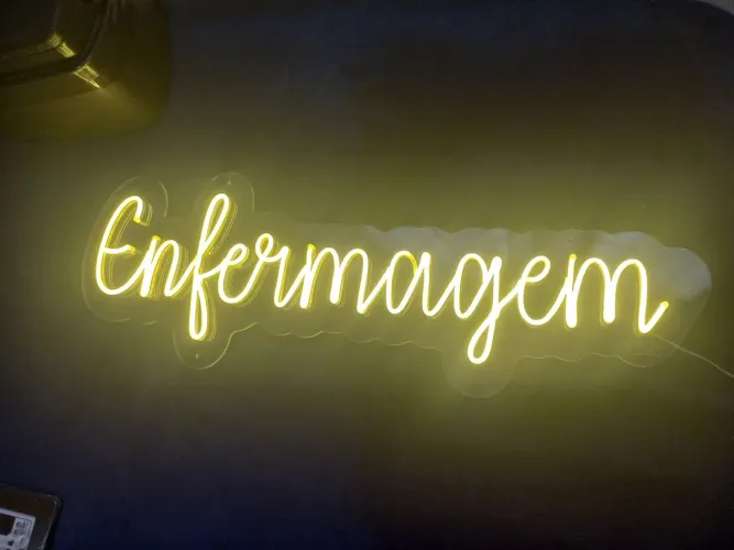 letreiro led enfermagem 