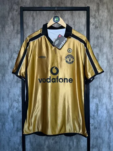Camisa do Manchester United retrô 01/02 Dupla Face -  Tamanho M 