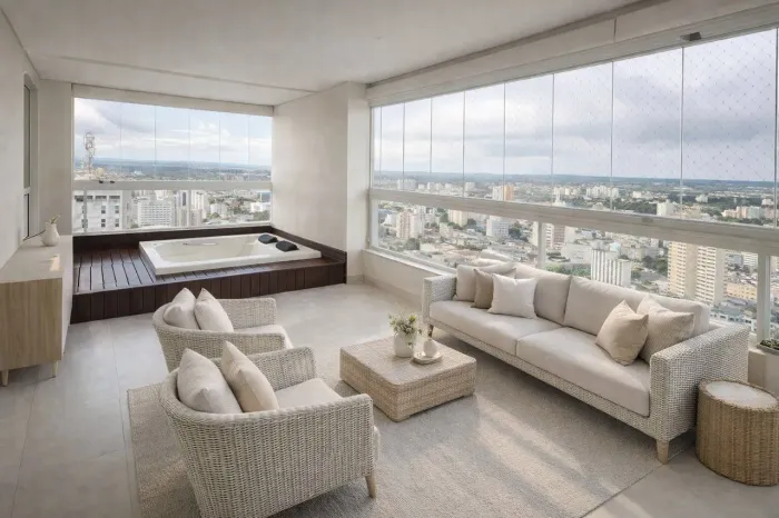 Apartamento de 2 Suítes - 3 Vagas - Andar alto - 125m² - Setor Oeste