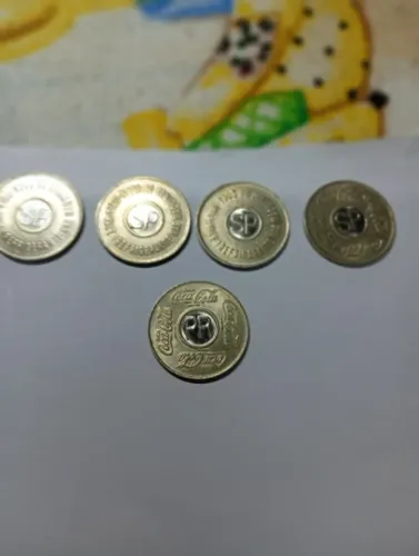 Fichas Antigas da Coca Cola