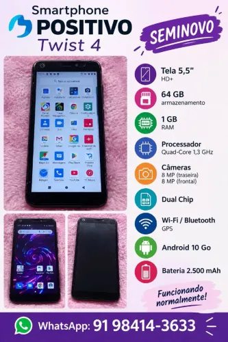 Smartphone POSITIVO twister 4 seminovo