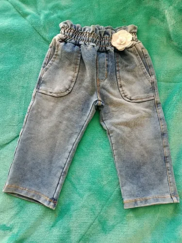 Calça Jeans Elástico Baby Menina Tamanho 2