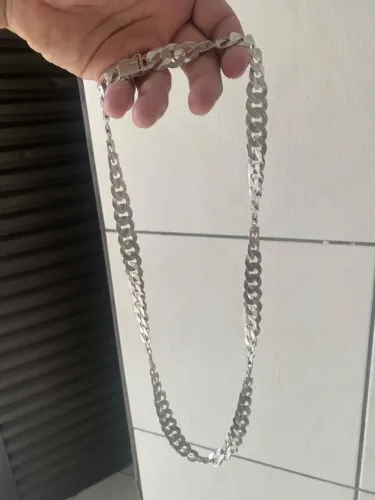 Corrente PRATA Grume 70cm Fecho Gaveta