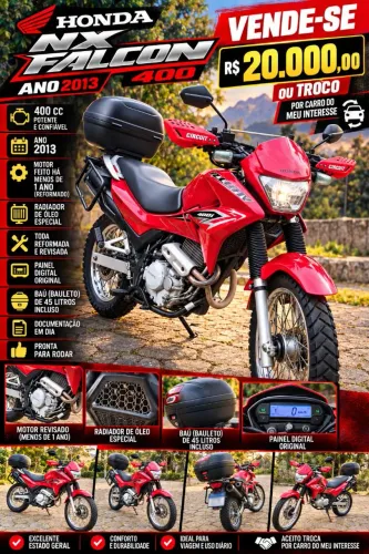 Linda moto, pra quem ama viajar!!