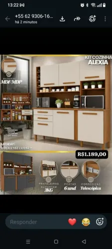 Kit Cozinha Alexia 
