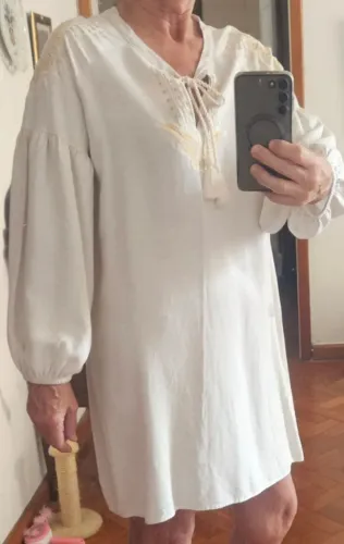 Vestido ZINZANE Bata com bordado