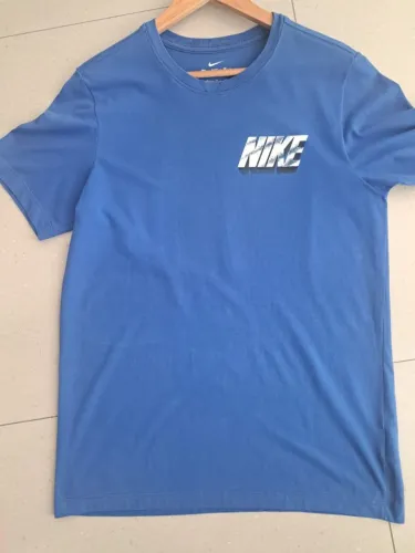 Camiseta Nike Azul Masculina - Ótimo Estado