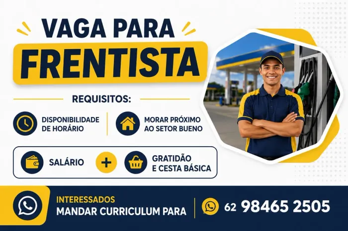 ? VAGA PARA FRENTISTA