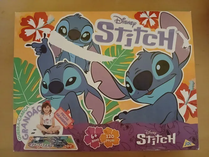 Quebra-Cabeça - Grandão - Stitch - 120 Peças - Disney