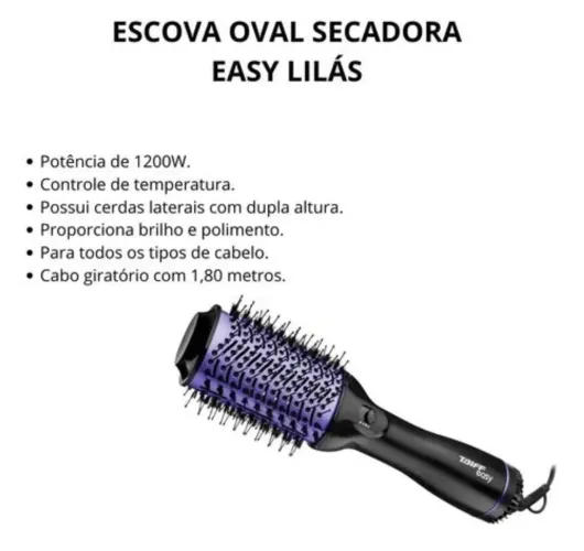 Escova Secadora Profissional 2 em 1