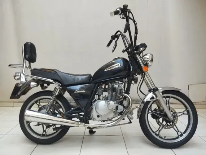 Intruder 125cc Preta 2008 EQUIPADA RARIDADE