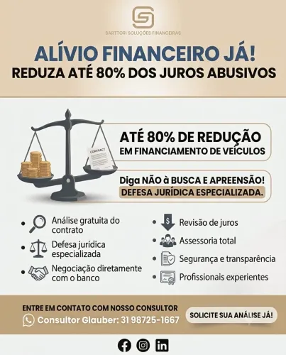Redução de juros abusivos em até 80%