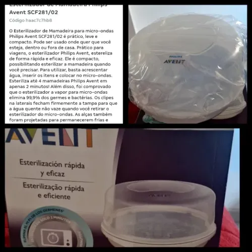 Esterilizador de Mamadeira Avent