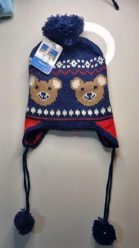 Gorro de lã infantil 3 anos